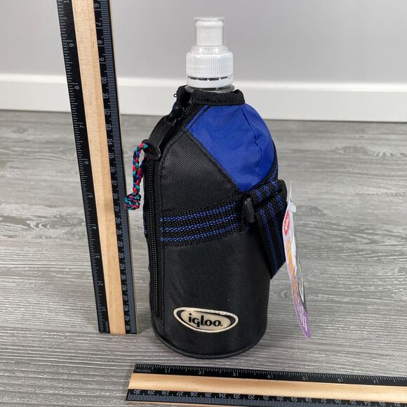 Vintage 2001 Igloo Softmate 1L Bottle Wrap Blue Insulated Clear Plastic NEW - Picture 12 of 12